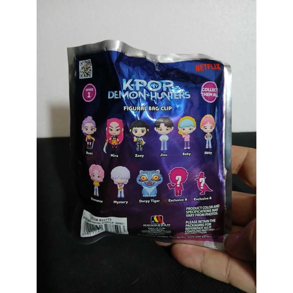 K-POP Demon Hunters Figural Bag Clip Keychain Kpop BABY NETFLIX Monogram